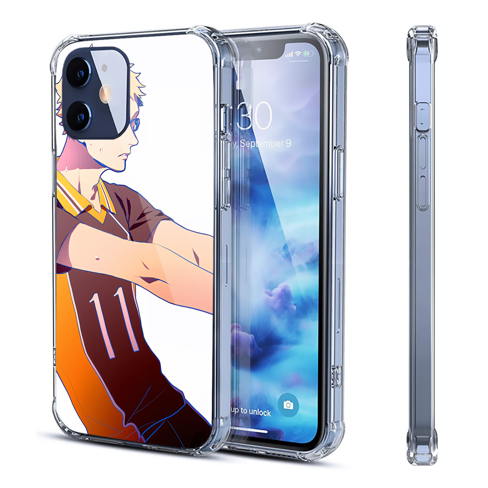 （画像用） ハイキュー!! Haikyu!! 【iPhone 12シリーズ対応】透明スマホケース（クリアソフトケース）